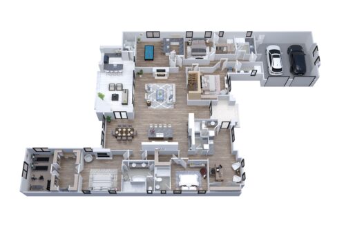 3D Floor Plan D1.1.F